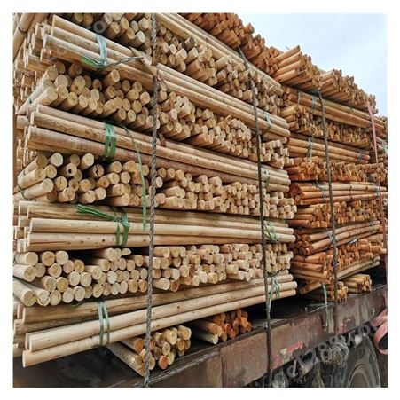 鄂州市树木支撑 两米松木杆木棍 木材加工 工艺木材出售批发