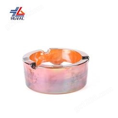 杭州 扬州 玻璃烟灰缸真空电镀琥珀色电镀厂琥珀珠光色PVD镀膜工厂