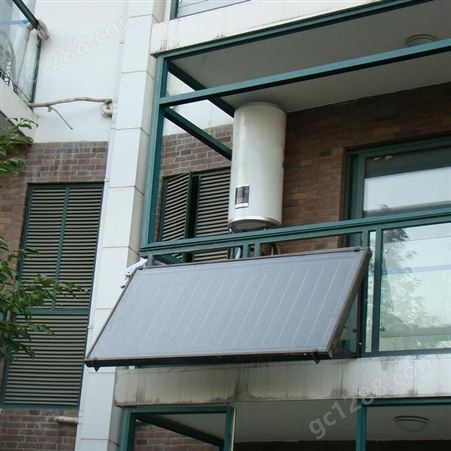 阳光亿家 平板式阳台壁挂太阳能 环保节能升温快