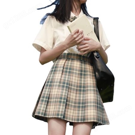 来图来样定制 jk制服裙百褶裙格子裙厂家加工生产日式学生校裙