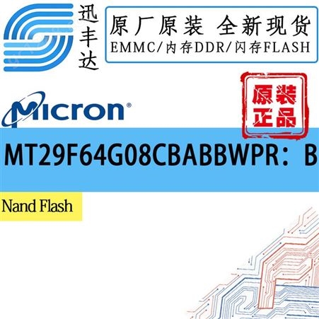 MT29F64G08CBABBWPR:B FLASH闪存存储器芯片 64G 镁光 48TSOP 22+