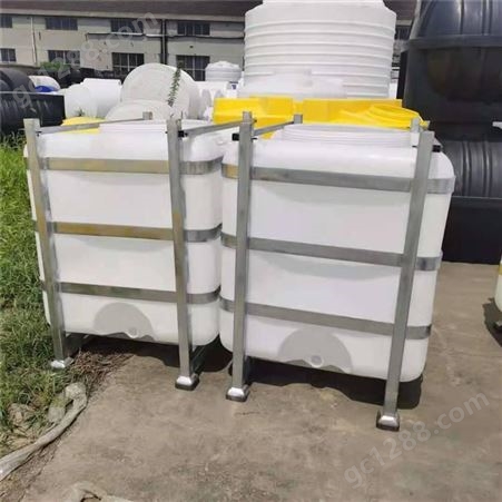 定做1吨塑胶方桶 带框架IBC集装吨桶 收集废油渣桶槽厂家