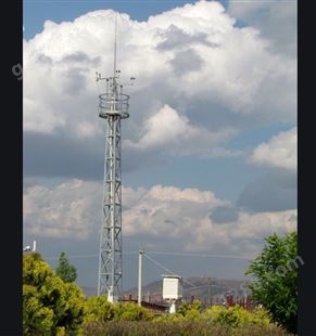 万信铁塔设计制作海岛气象卫星防雷避雷塔气象监测塔