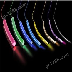 软质透明实芯端点发光光纤 尾光发光导光光纤 塑料新型尾部发光导光材料