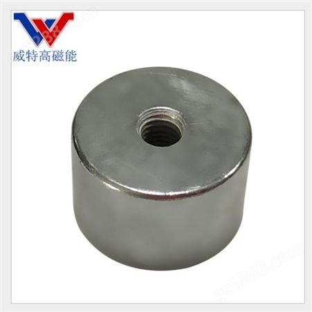 工厂直销带铜圈钕铁硼强磁磁铁组件 吸力强锅磁 规格可定做 威特高
