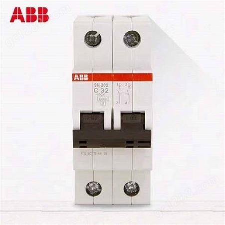 ABB小型断路器380V三相空气开关3P SH203-C16 C6-C63 三极空开