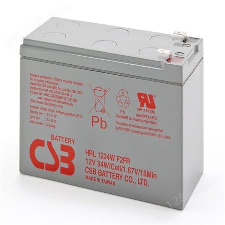 CSB蓄电池12V24AH 阀控式密封铅酸免维护HR1224F2F1
