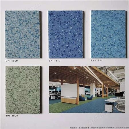 大型商场PVC地板地胶办公室塑胶地板鑫润家家装美观耐用优惠