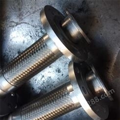 隆众加工 DN80mm高压金属软管 法兰接头金属软连接 304不锈钢管