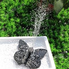 太阳能蝴蝶型喷泉户外微型景观喷泉水泵 太阳能蝴蝶型喷泉跨境热品