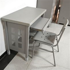 、河北厂家员工钢制防火电脑桌 铁皮电脑桌 带抽屉电脑桌