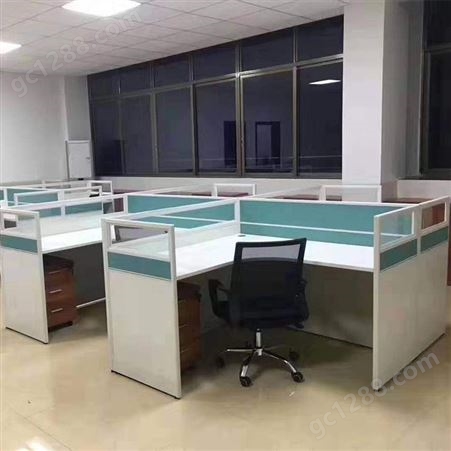 厂家直供置物架办公桌简约职员电脑桌二人位桌椅组合屏风工位