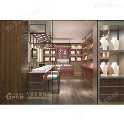 南京珠宝展示柜-玻璃柜台制作定制厂家-大唐格雅