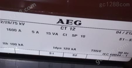 德国AEG CT12 12/28/75kV 15VA变流器产品
