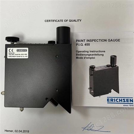 德国ERICHSEN仪力信PIG 455测量木头、混凝土、塑料和其他非金属平面材料上涂层厚度
